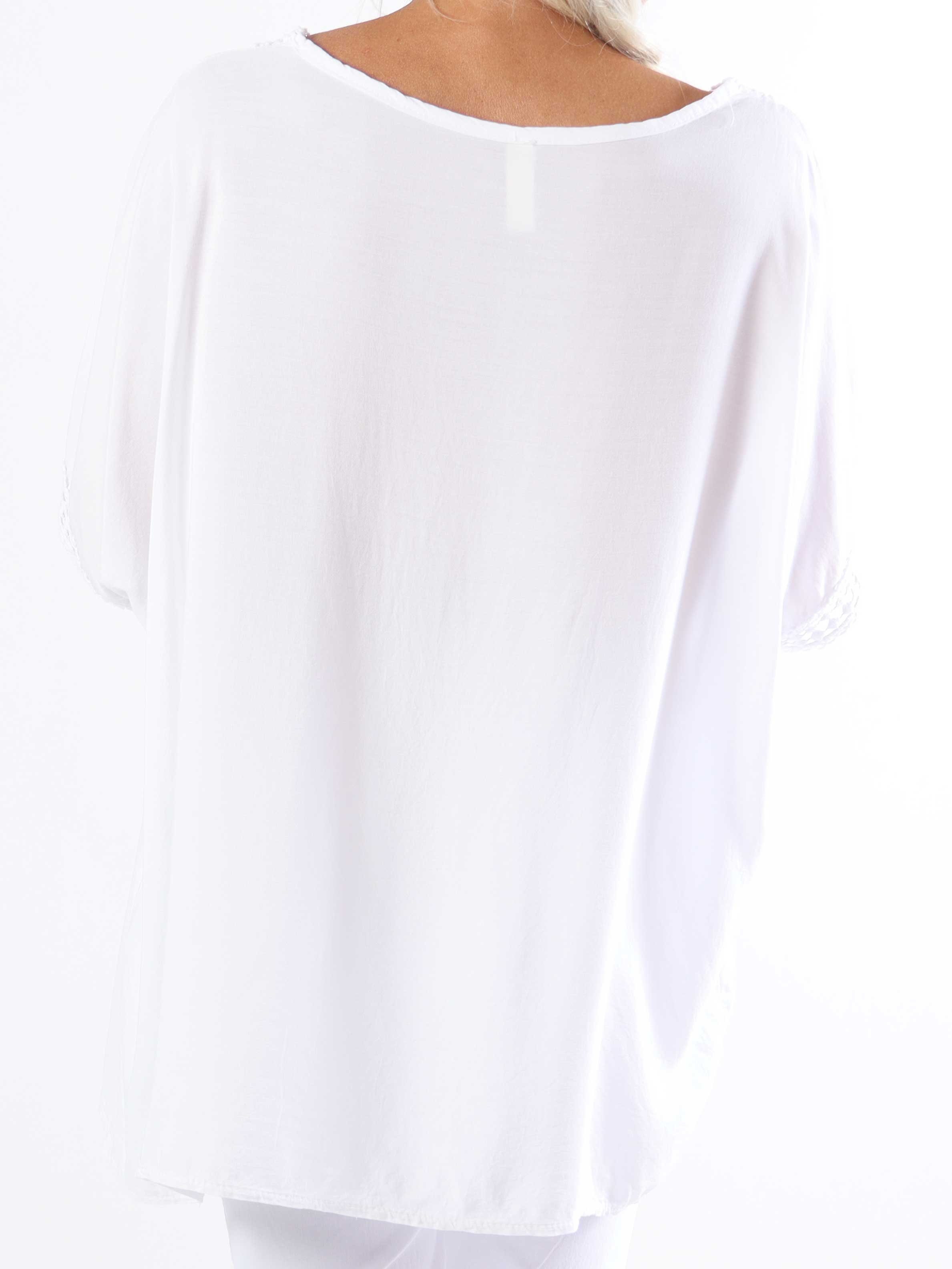 Muna - Plus size tunika i let viskose med broderinger